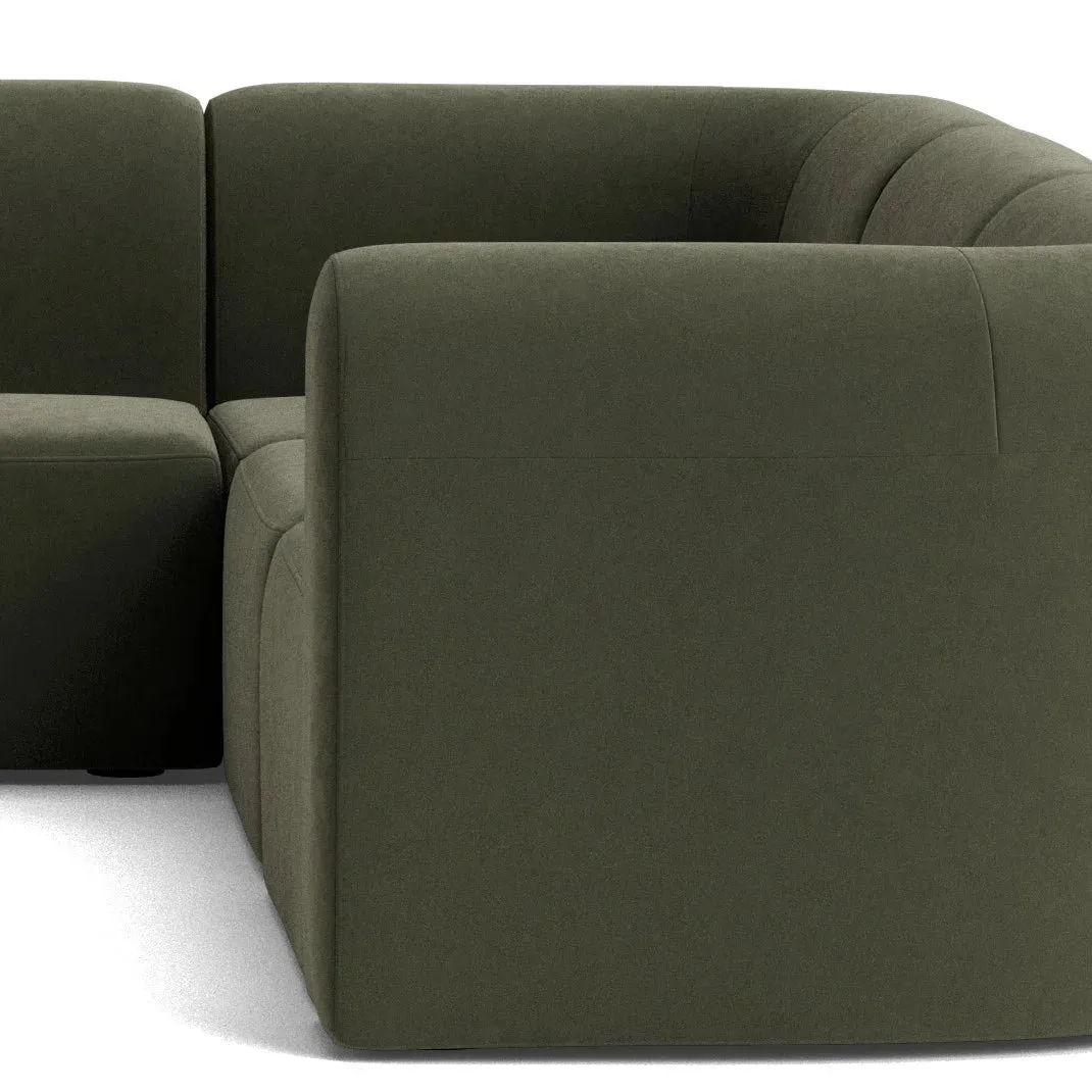 Berg Corner Sofa - Eden Leaf