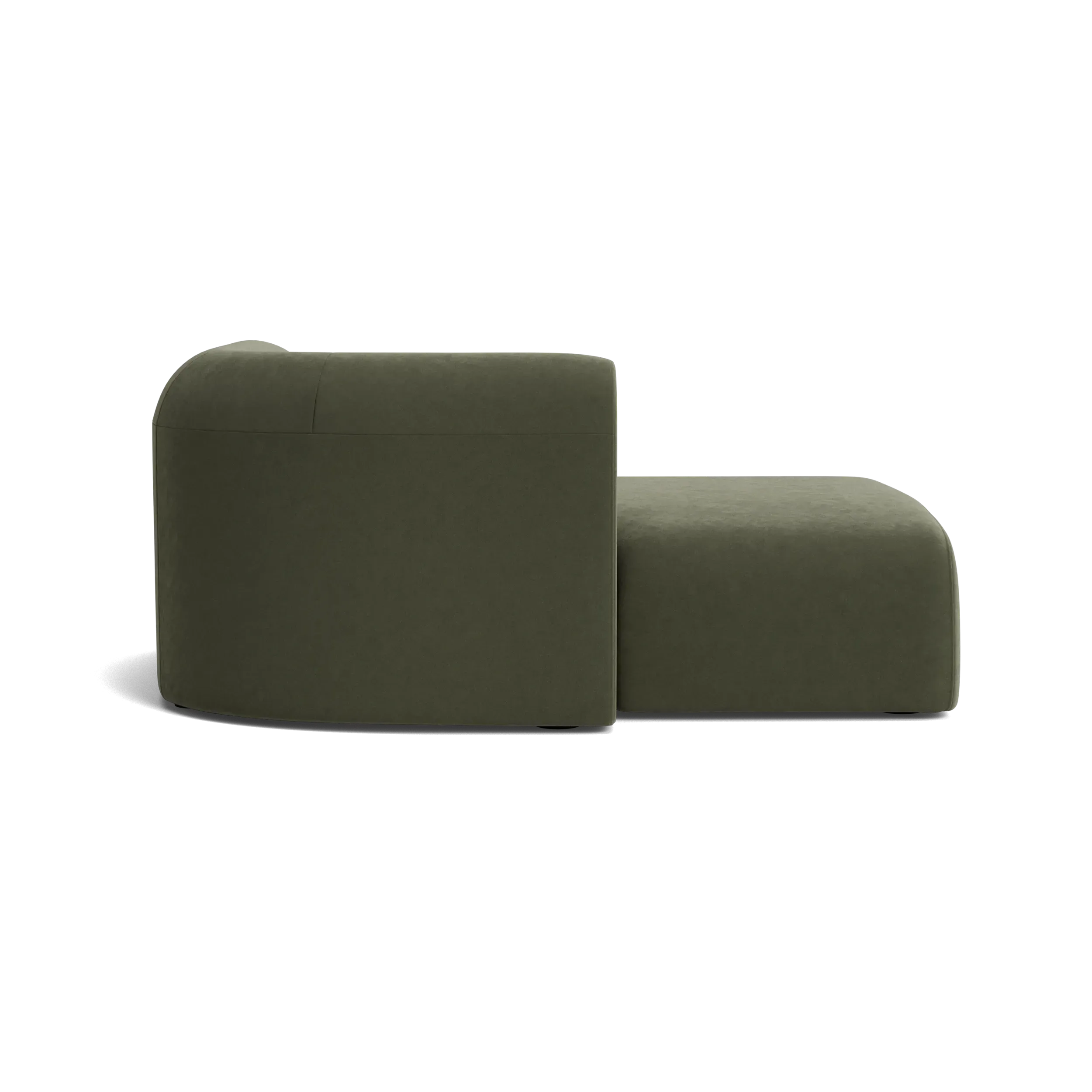 Berg Left Chaise Module - Eden Leaf