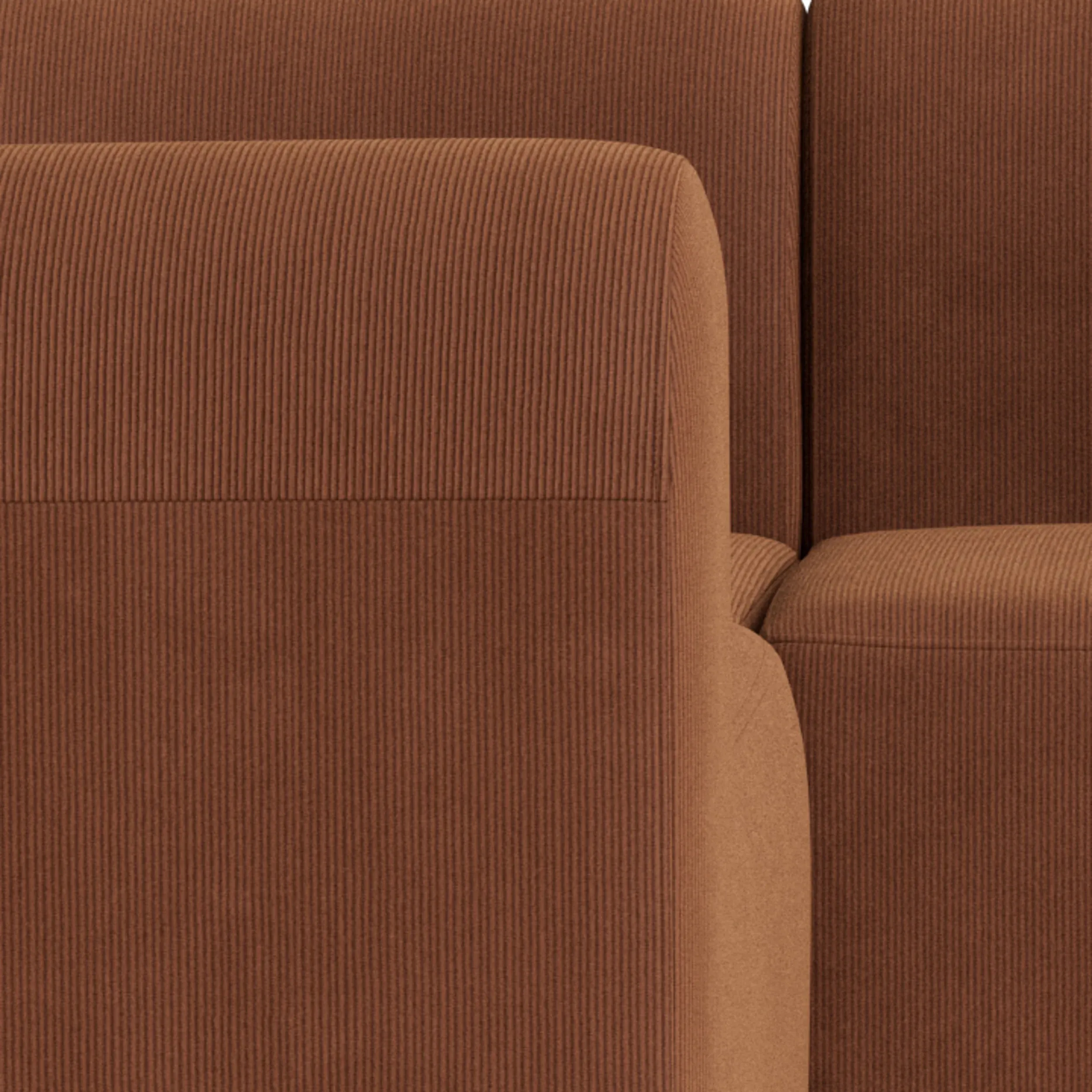 Berg LHF Closed Chaise Sofa - Corduroy Cocoa