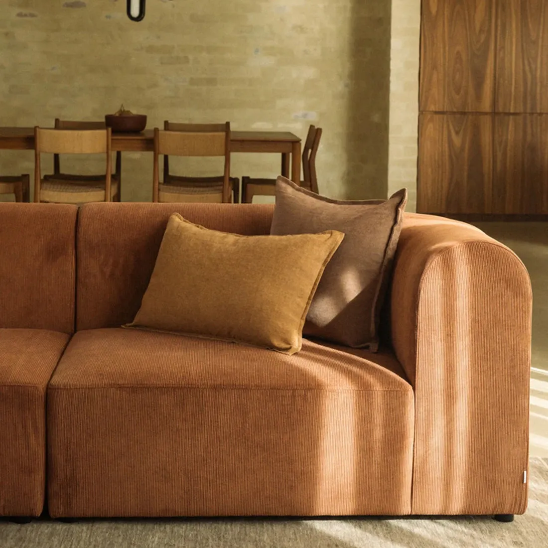 Berg LHF Closed Chaise Sofa - Corduroy Cocoa