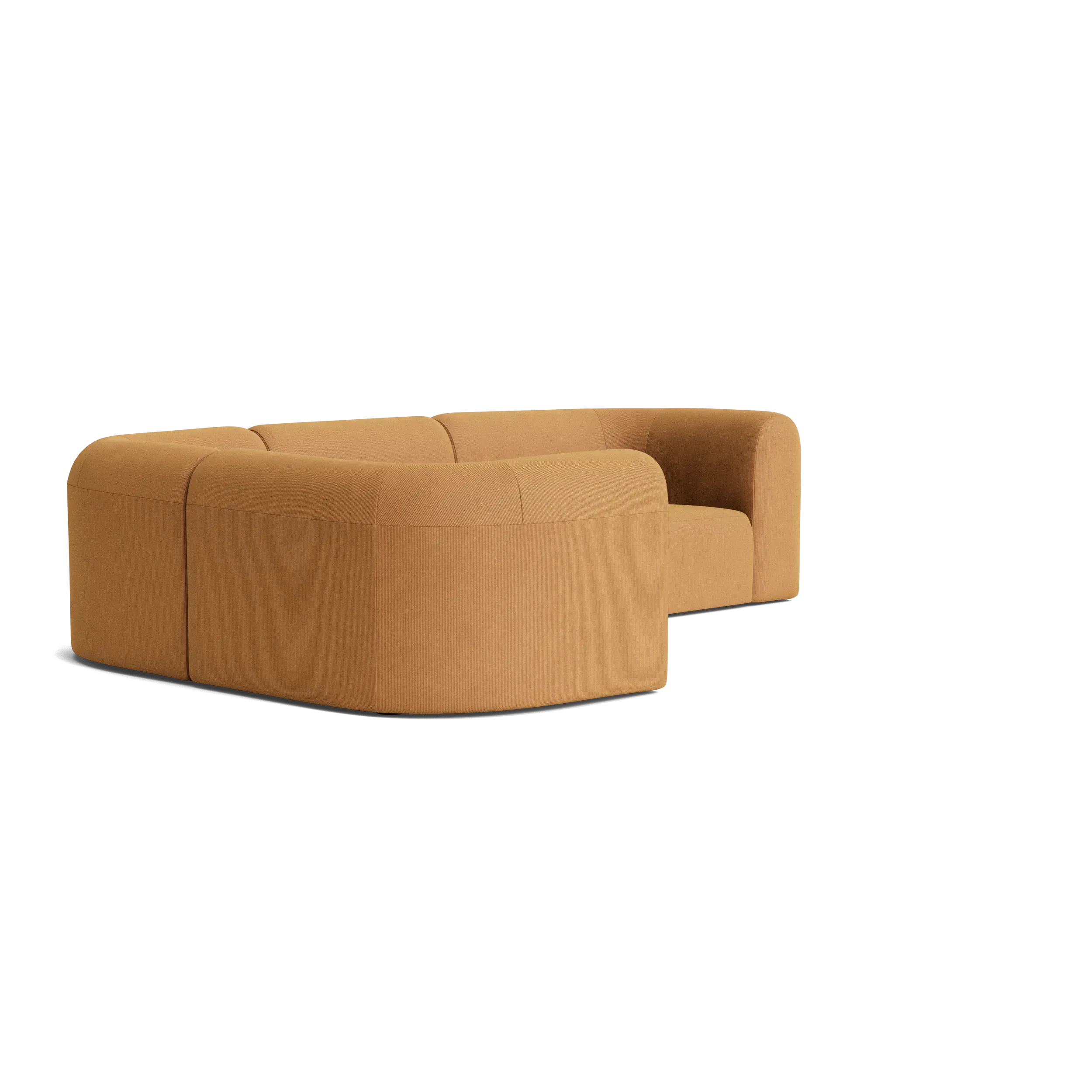 Berg LHF Closed Chaise Sofa - Corduroy Fawn