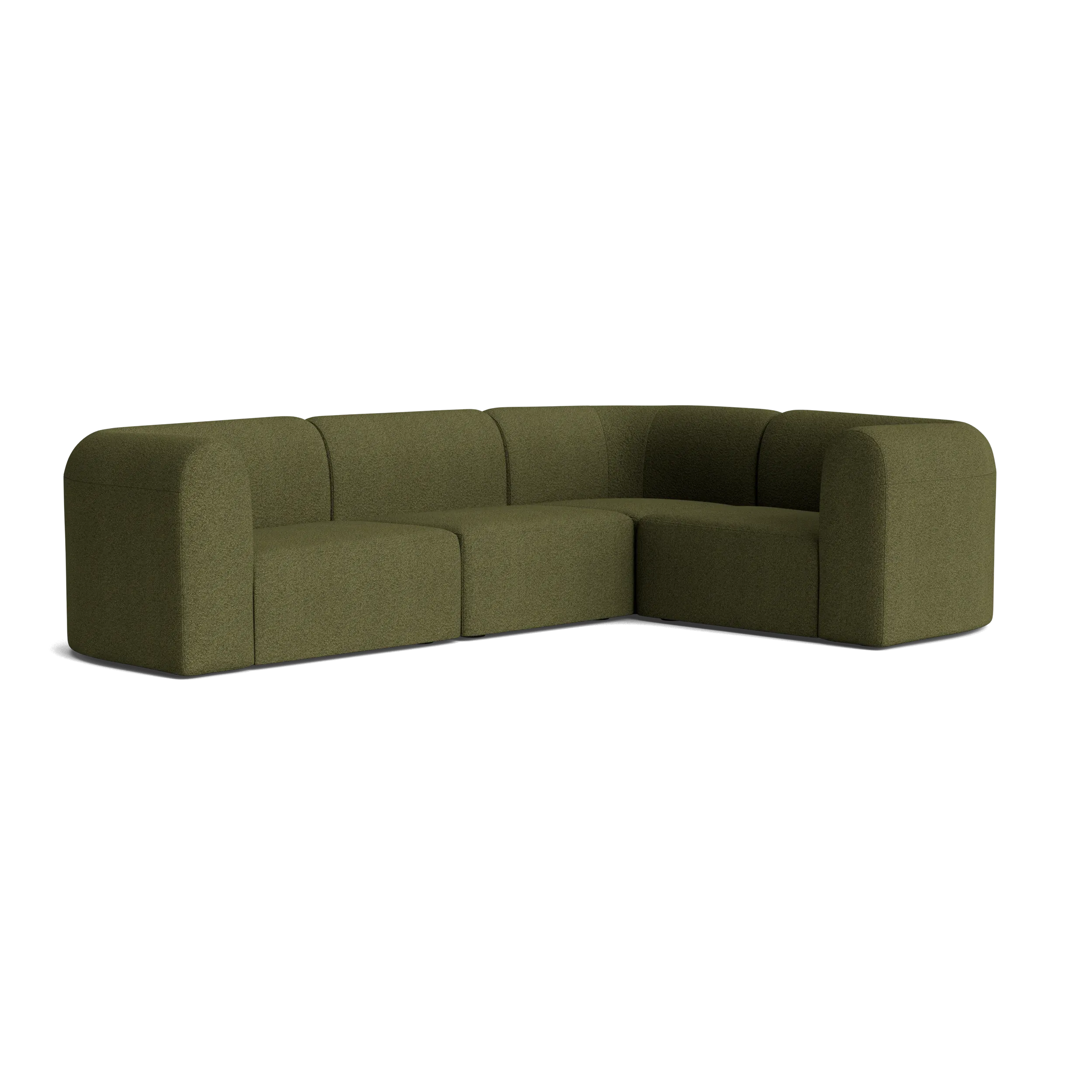 Berg RHF Closed Chaise Sofa - Copenhagen Forest