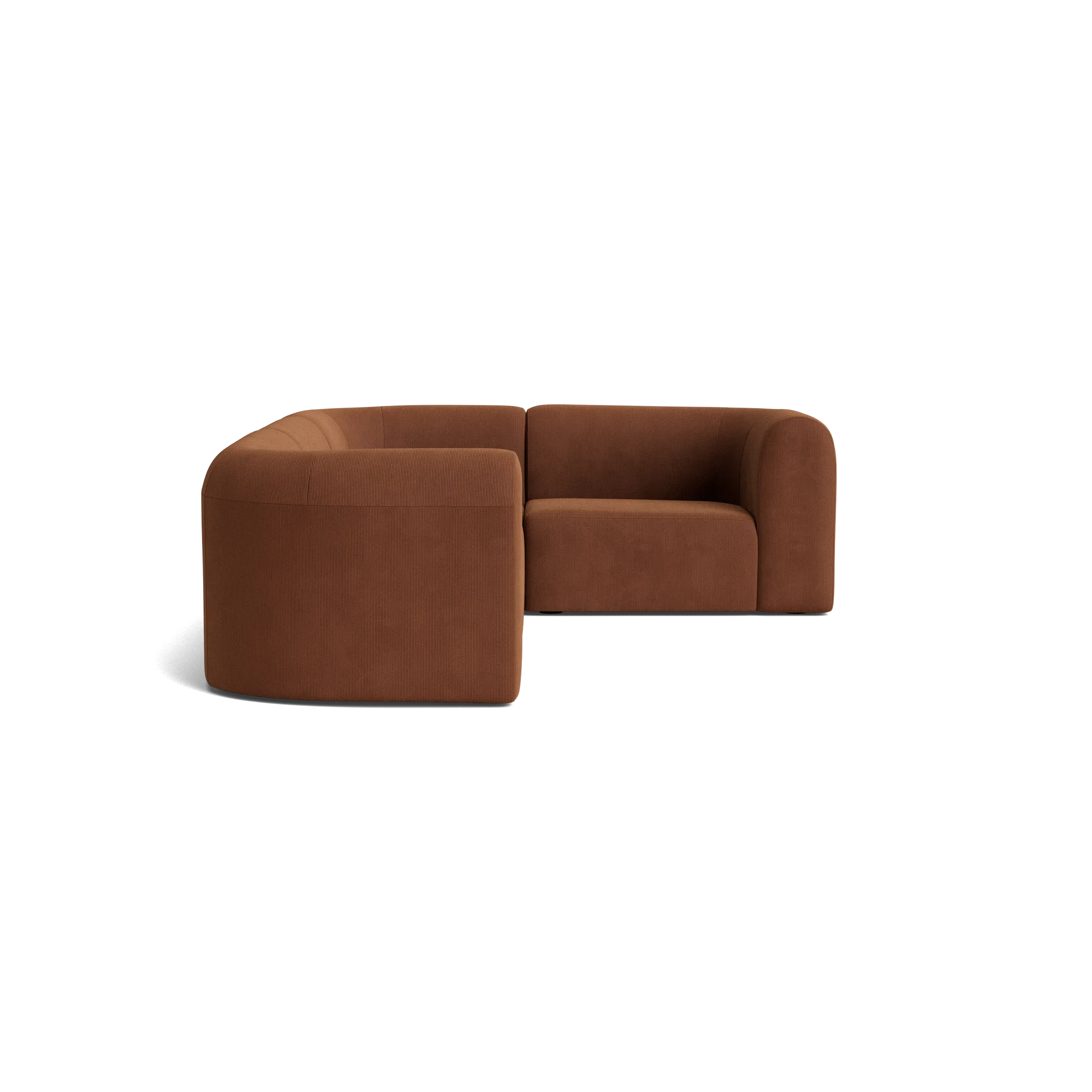 Berg RHF Closed Chaise Sofa - Corduroy Cocoa