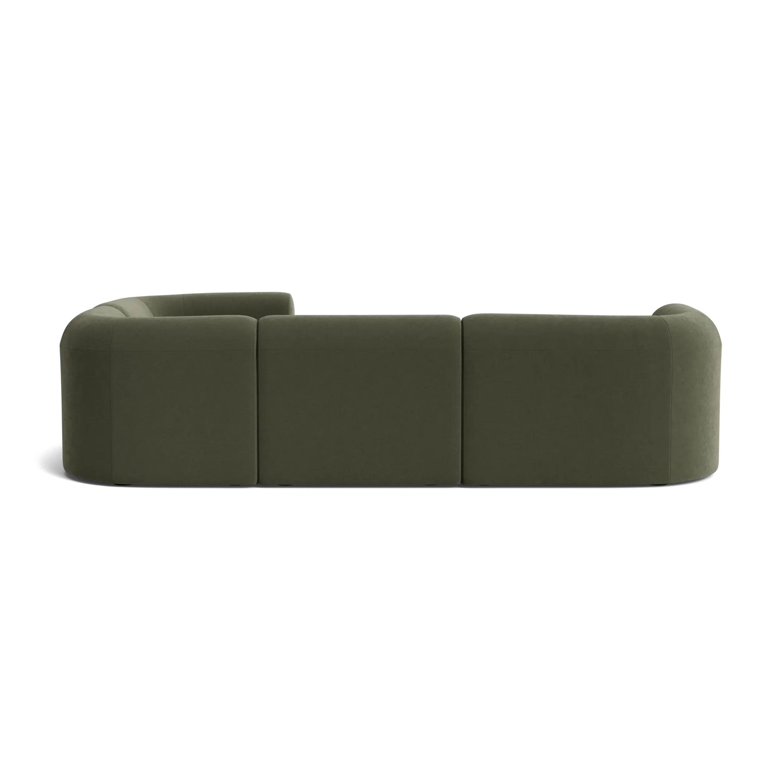 Berg RHF Closed Chaise Sofa - Eden Leaf
