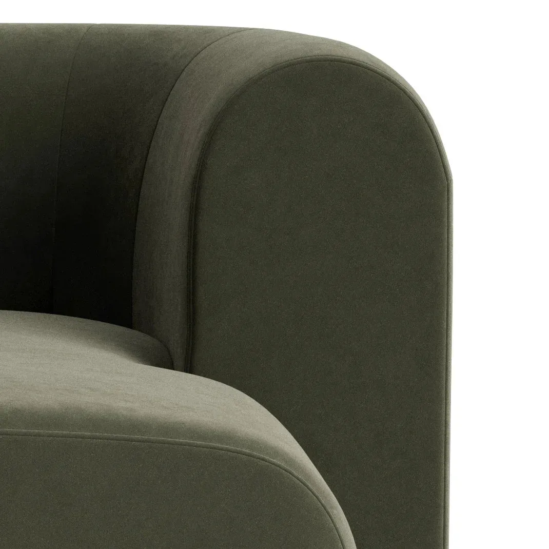 Berg Right Chaise Module - Eden Leaf
