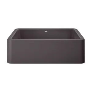 Blanco 401985 Ikon Farmhouse Single Basin Composite Kitchen Sink, Cinder, 33"