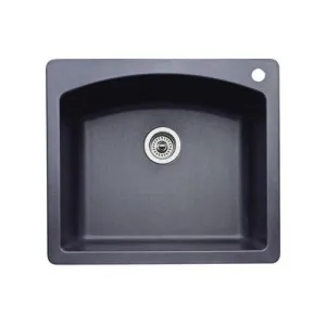 Blanco 441463 Diamond Single Bowl Silgranit II Drop in Kitchen Sink