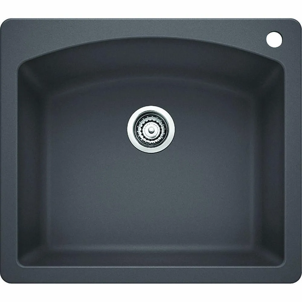 Blanco 441463 Diamond Single Bowl Silgranit II Drop in Kitchen Sink