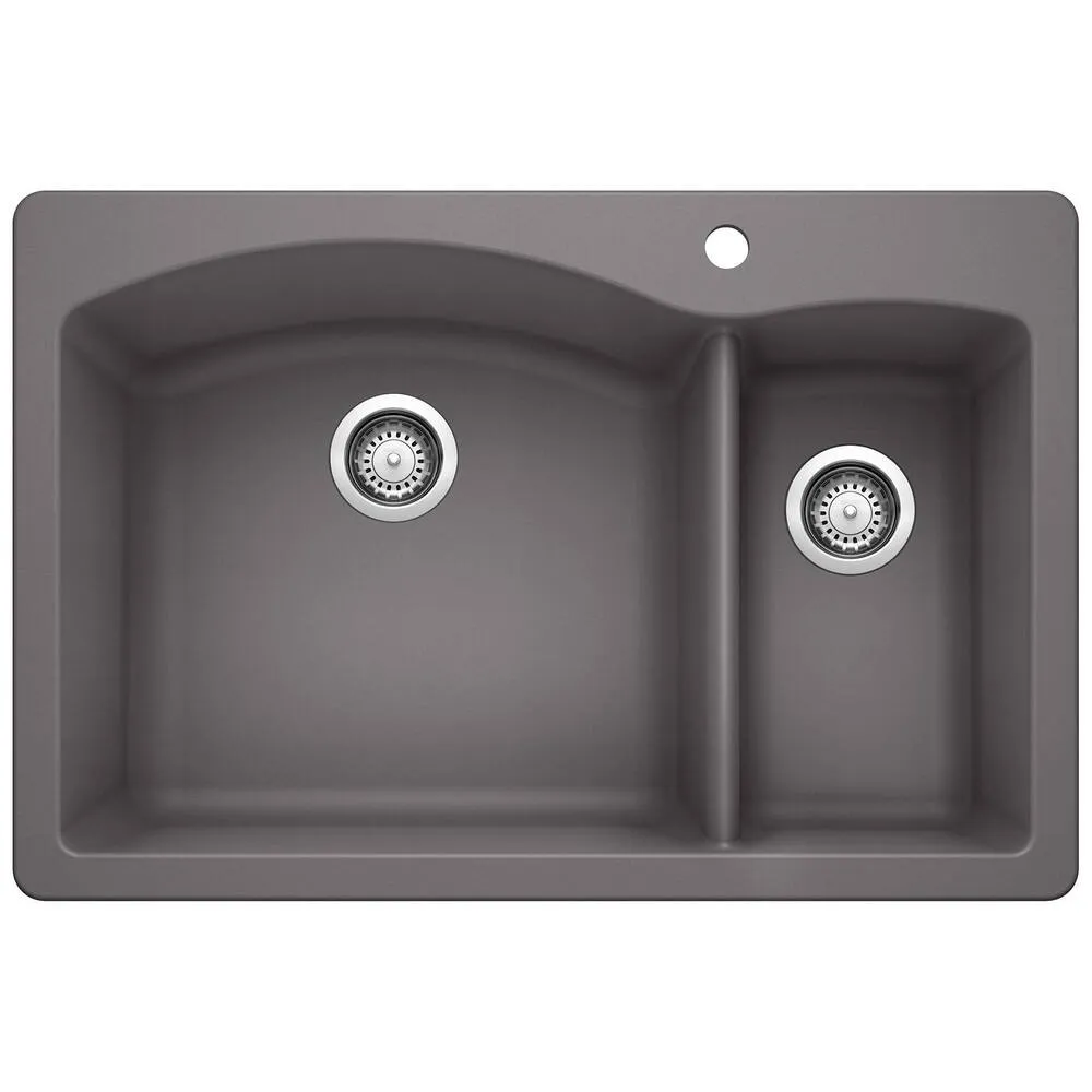 Blanco 441464 Silgranit II Diamond Bowl, 1-1/2-Inch, Cinder