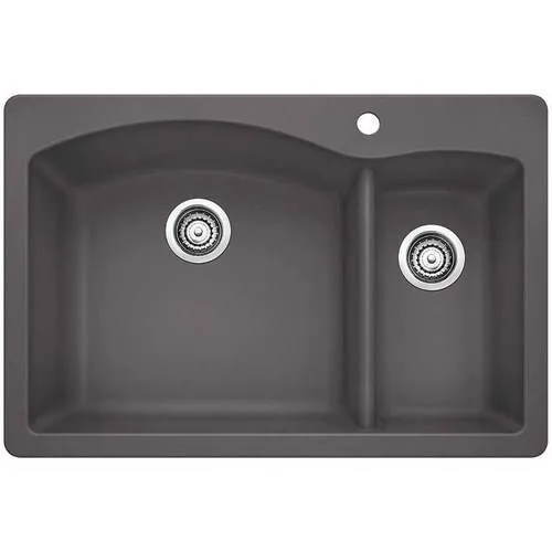 Blanco 441464 Silgranit II Diamond Bowl, 1-1/2-Inch, Cinder