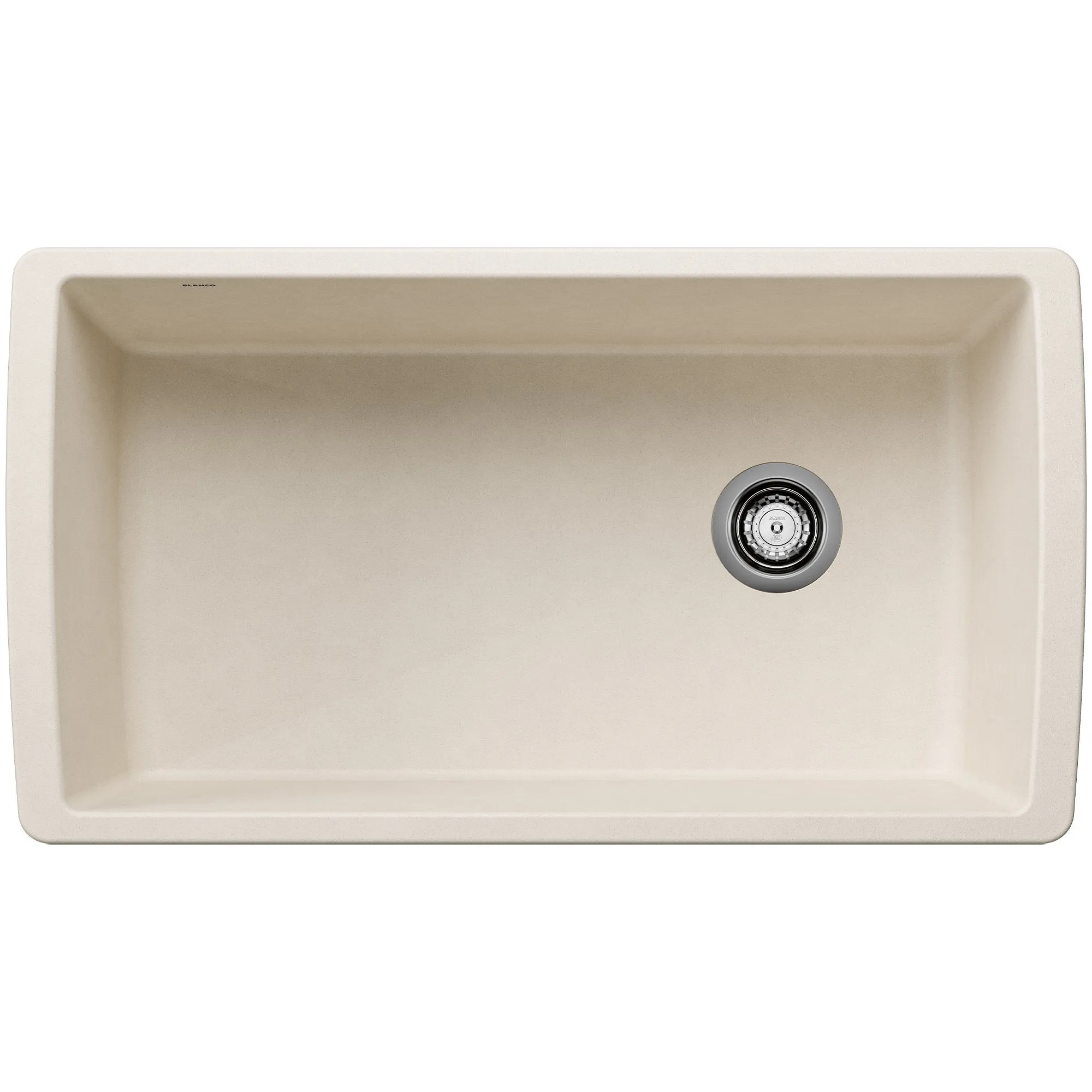 Blanco 441767 Diamond 33-1/2" Undermount Single Basin Silgranit Kitchen Sink - White