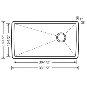 Blanco 441768 Undermount Granite Composite Single Bowl Kitchen Sink, Anthracite, 32.5"