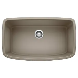 BLANCO 441772 Valea 32-in x 19-in Truffle Brown Single Bowl Undermount Residential Kitchen Sink