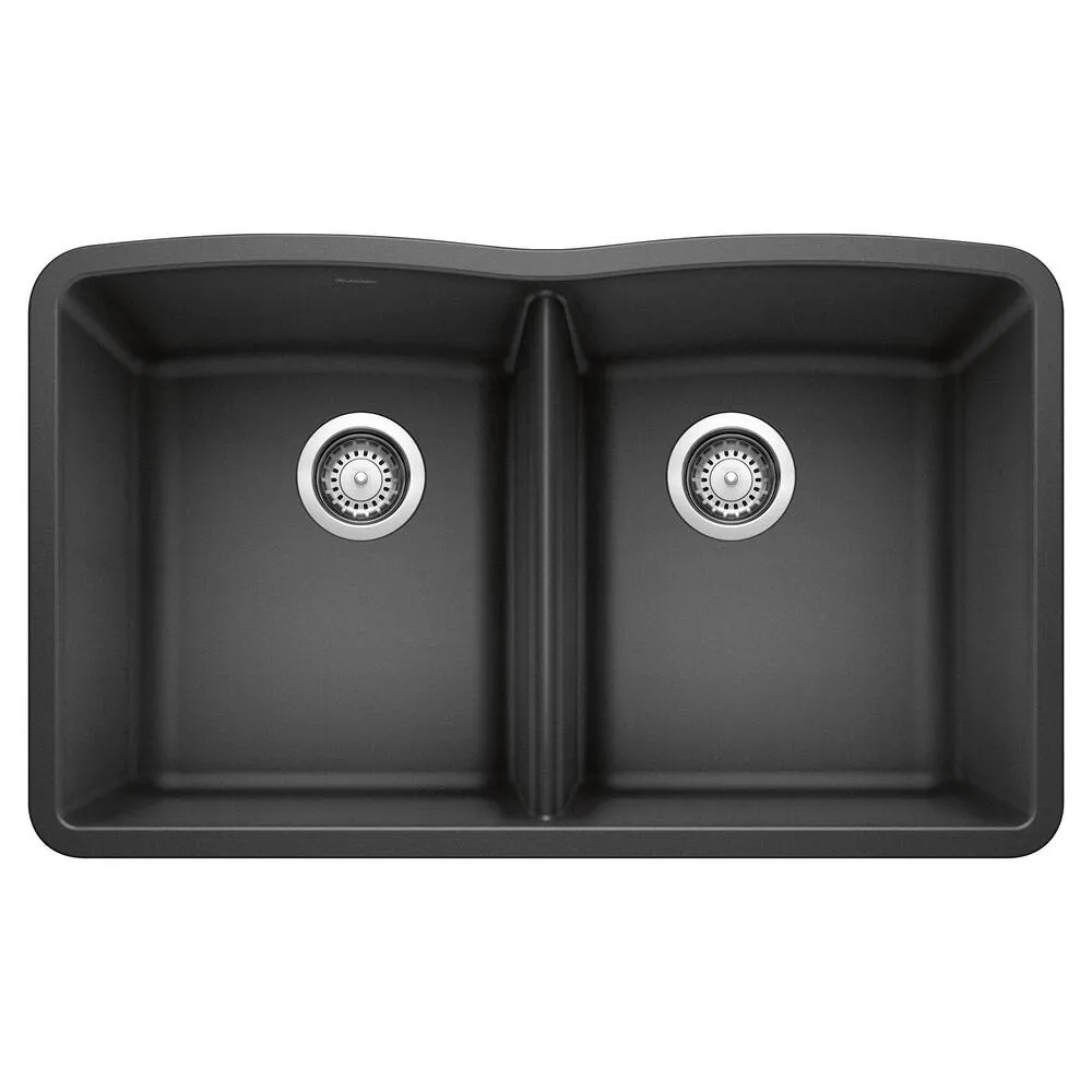 Blanco 511-702 Diamond Equal Double Bowl Kitchen Sink, Anthracite Finish
