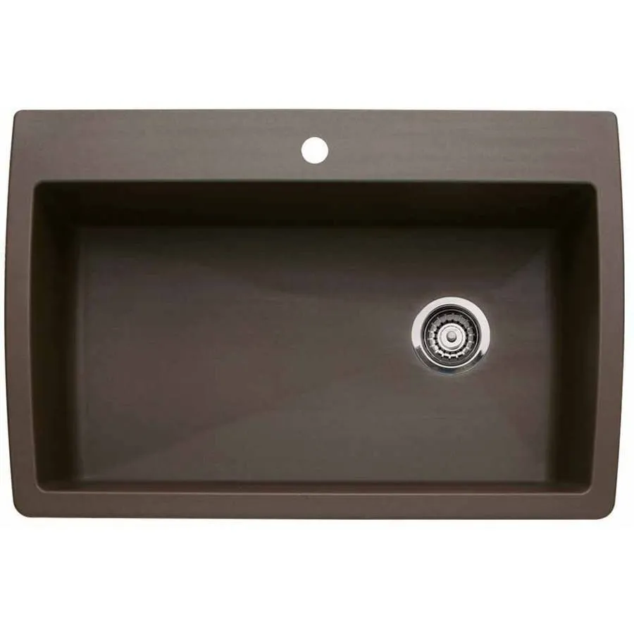 Blanco BL440192 Diamond Super Single Bowl, Cafe Brown