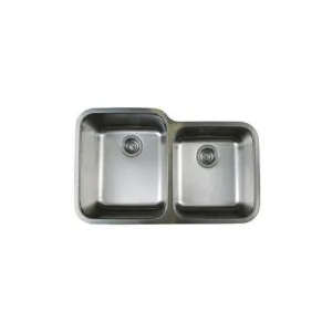 Blanco BL441023 Stellar 1-3/4-Inch Bowl Undermount Sink, Refined Brushed