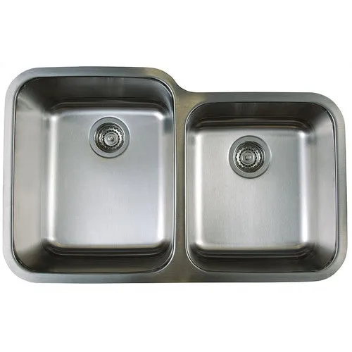 Blanco BL441023 Stellar 1-3/4-Inch Bowl Undermount Sink, Refined Brushed