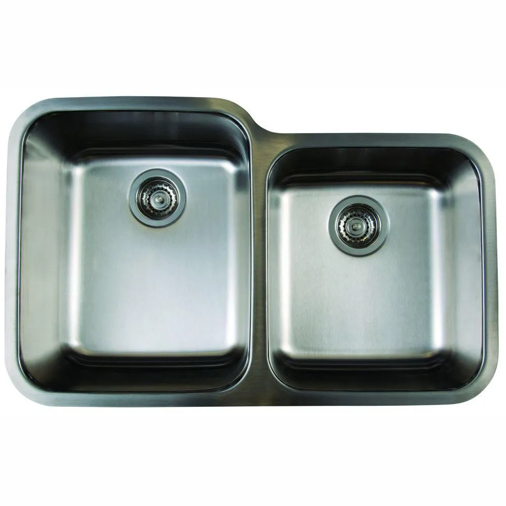 Blanco BL441023 Stellar 1-3/4-Inch Bowl Undermount Sink, Refined Brushed