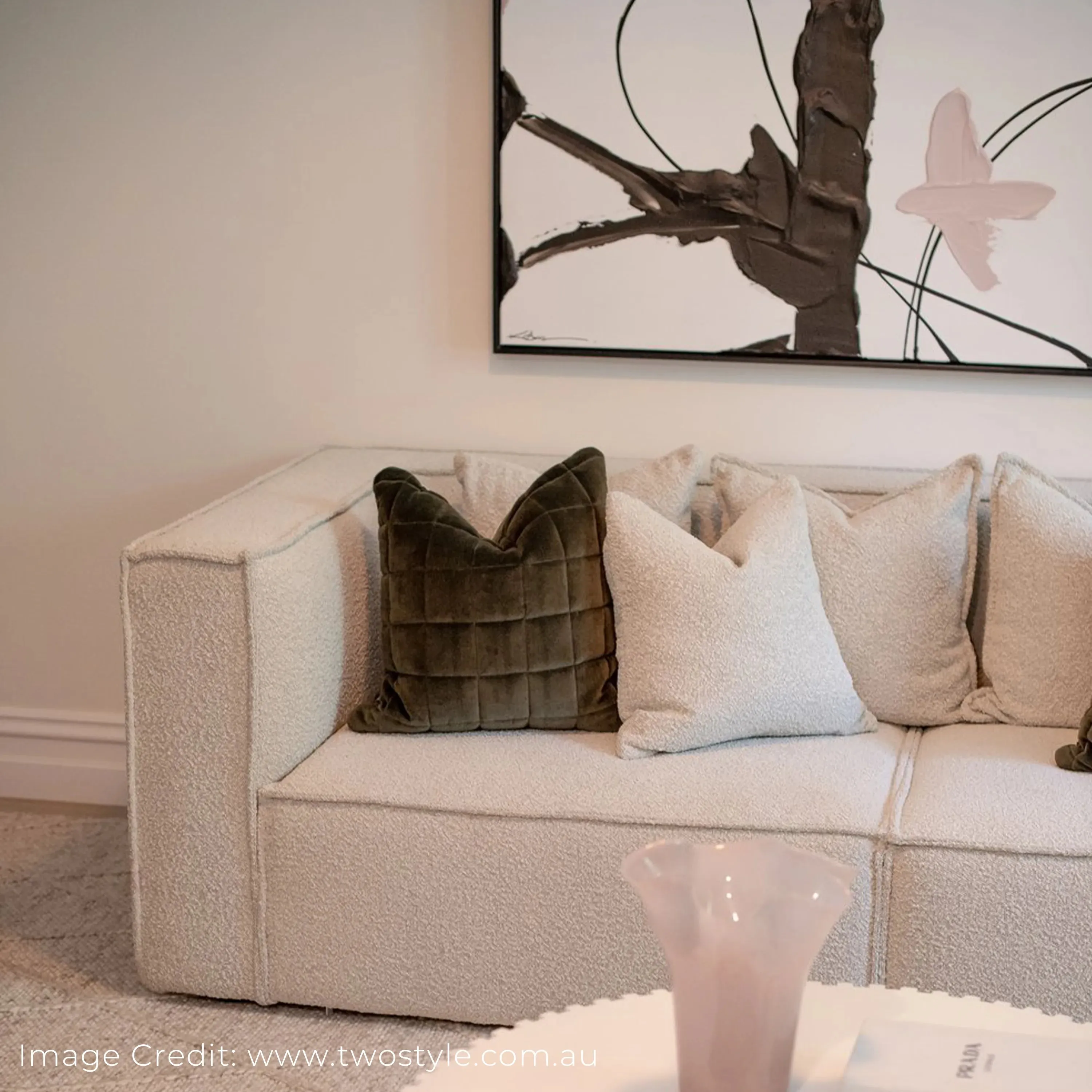 Block 2 Seater Sofa - Copenhagen Grey