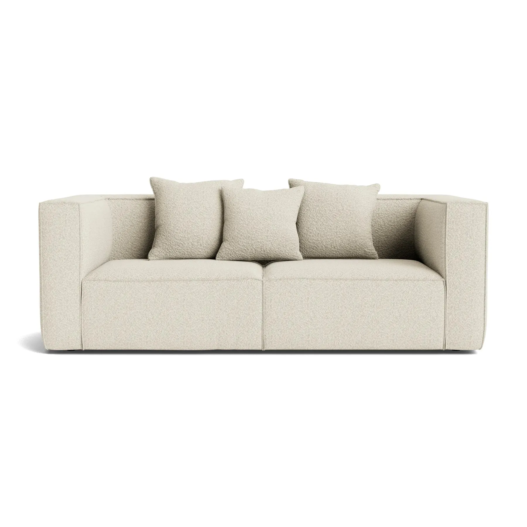 Block 2 Seater Sofa - Copenhagen Grey