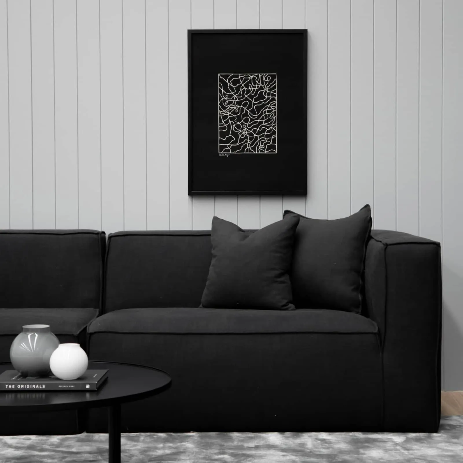 Block 2 Seater Sofa - Siena Charcoal