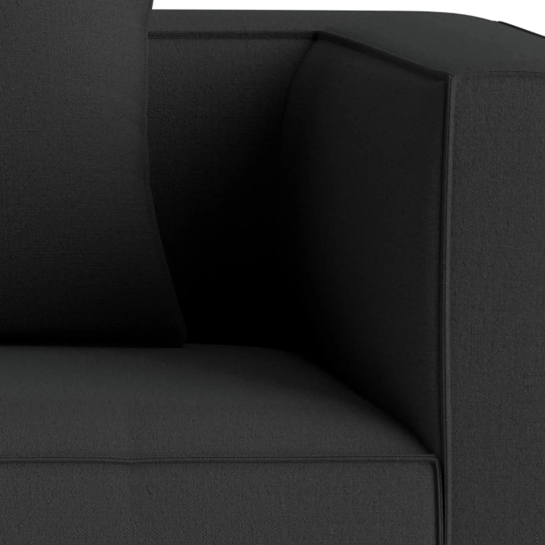 Block 3 Seater Sofa - Siena Charcoal
