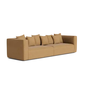 Block 4 Seater Sofa - Fossil Fawn