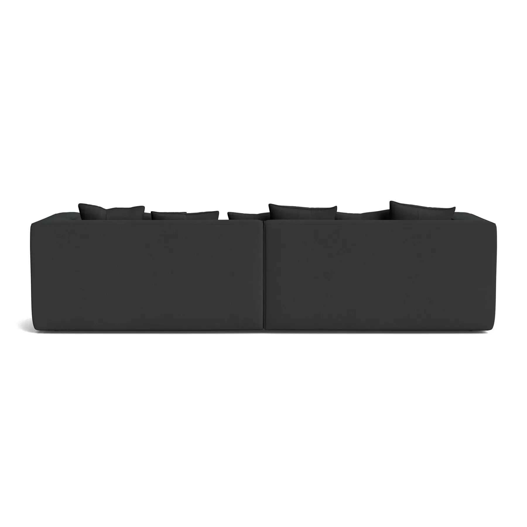 Block 4 Seater Sofa - Siena Charcoal