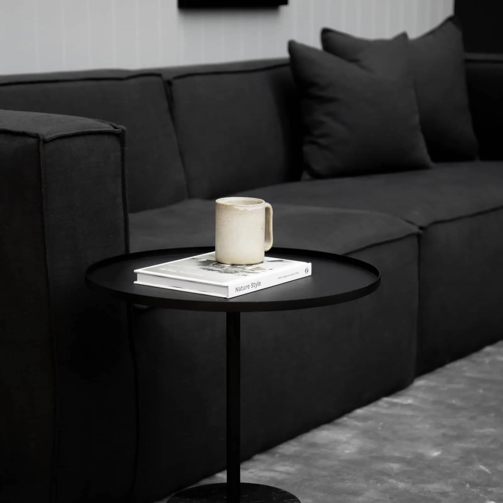 Block 4 Seater Sofa - Siena Charcoal