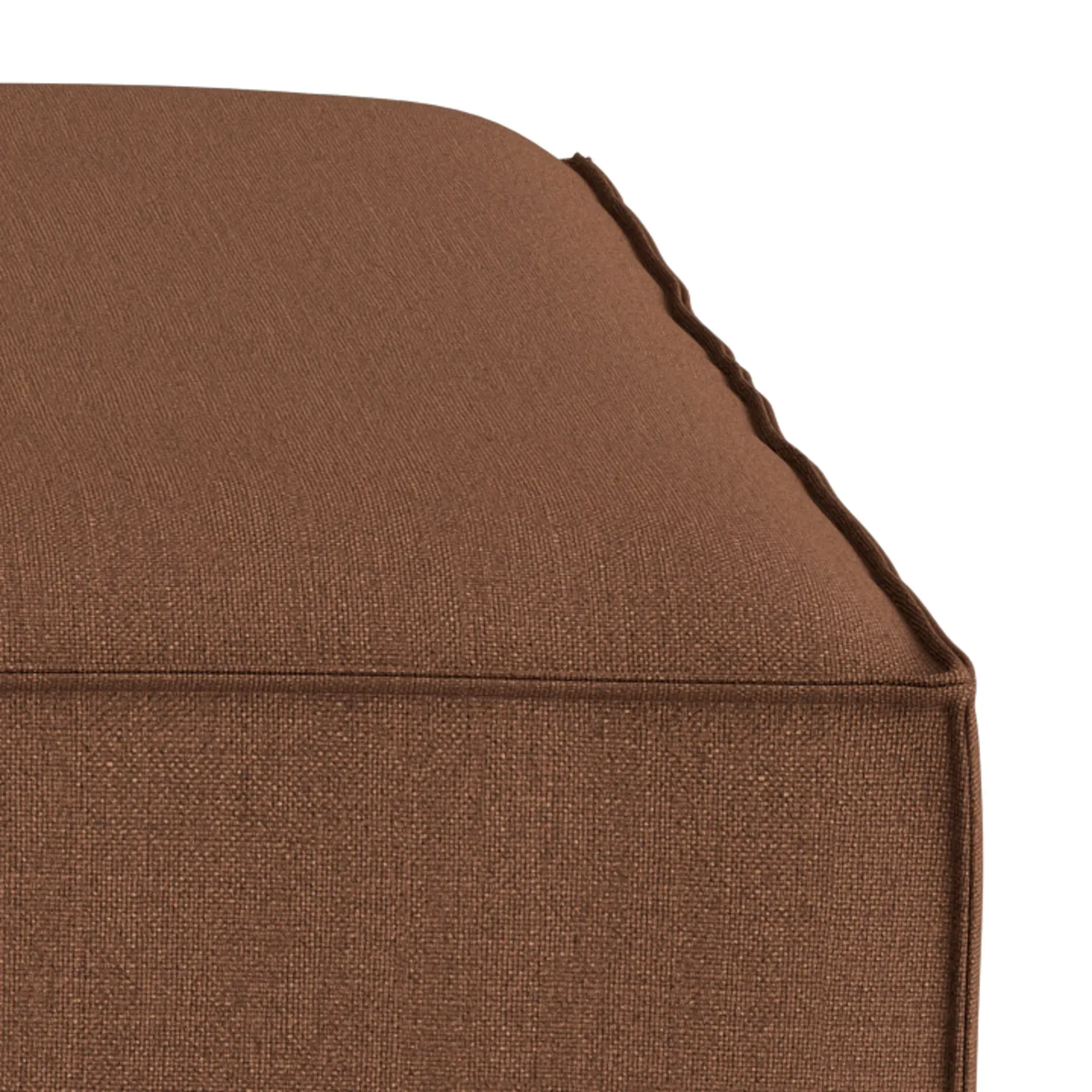 Block Ottoman - Siena Bark