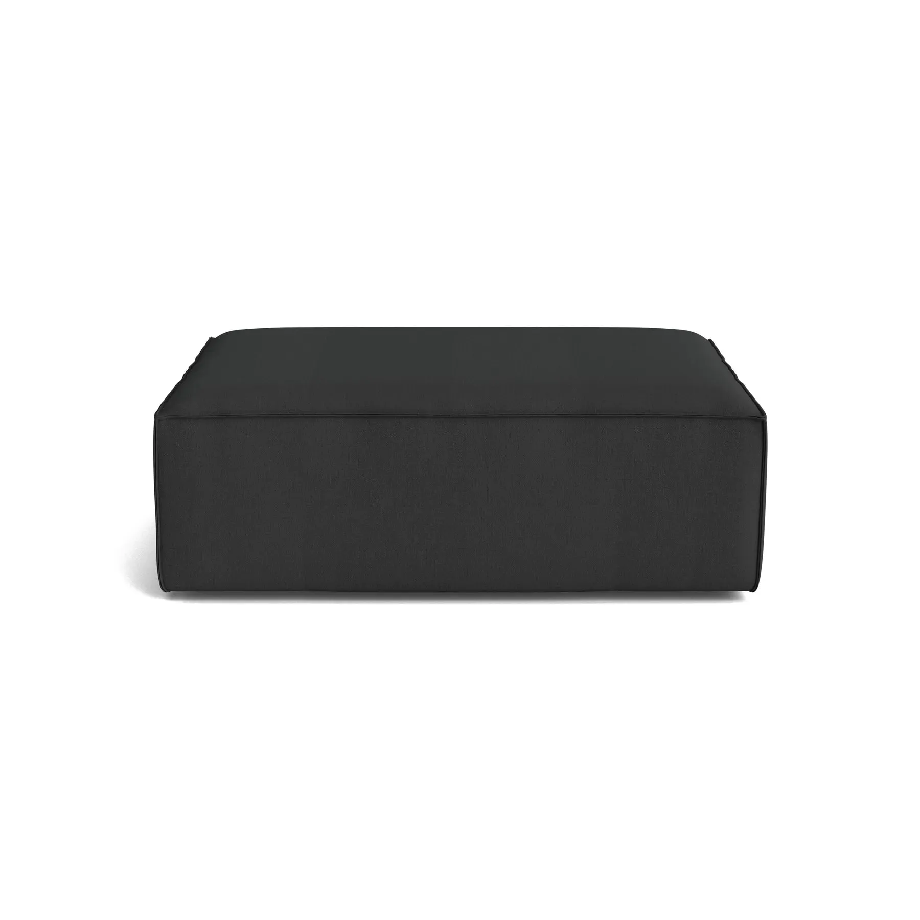 Block Ottoman - Siena Charcoal
