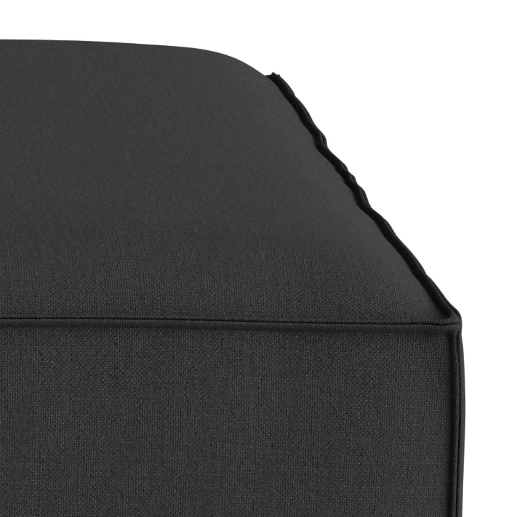 Block Ottoman - Siena Charcoal
