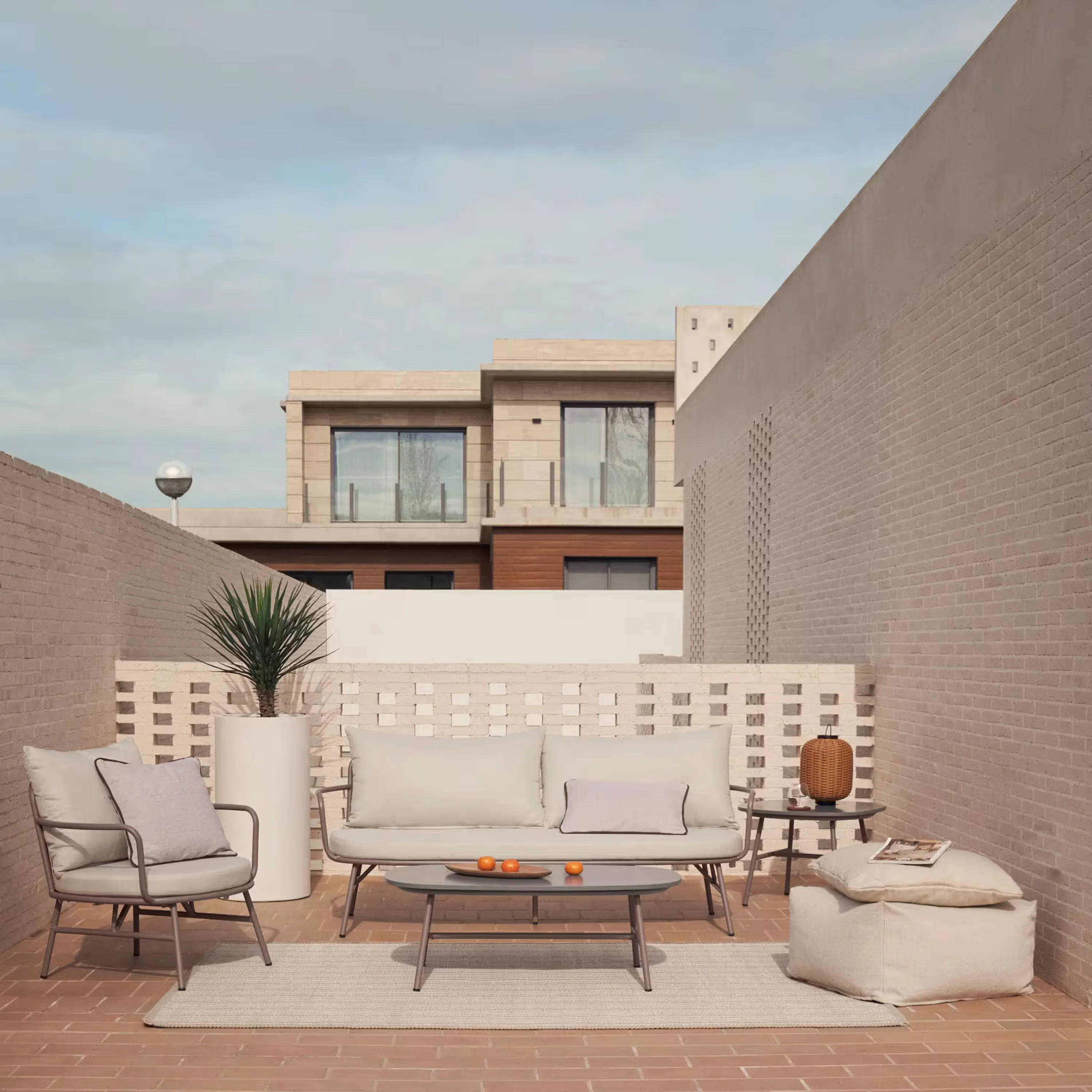 Bramant Outdoor 2 Seater Sofa - Mauve