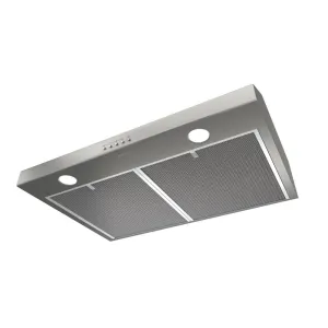 Broan-Nutone BCSQ130SS Glacier 30 in. 300 CFM Convertible Under Cabinet Range Hood with Light in Stainless Steel