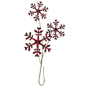 *Buffalo Gingham Snowflake Pick 14"