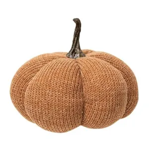 *Burnt Orange Knit Pumpkin Large