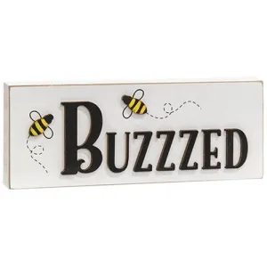 *Buzzzed Wooden Block