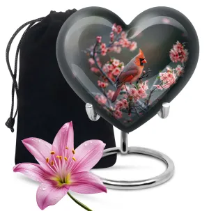 Cardinal Bird Emotion Keeper: Tribute Urn for Memories