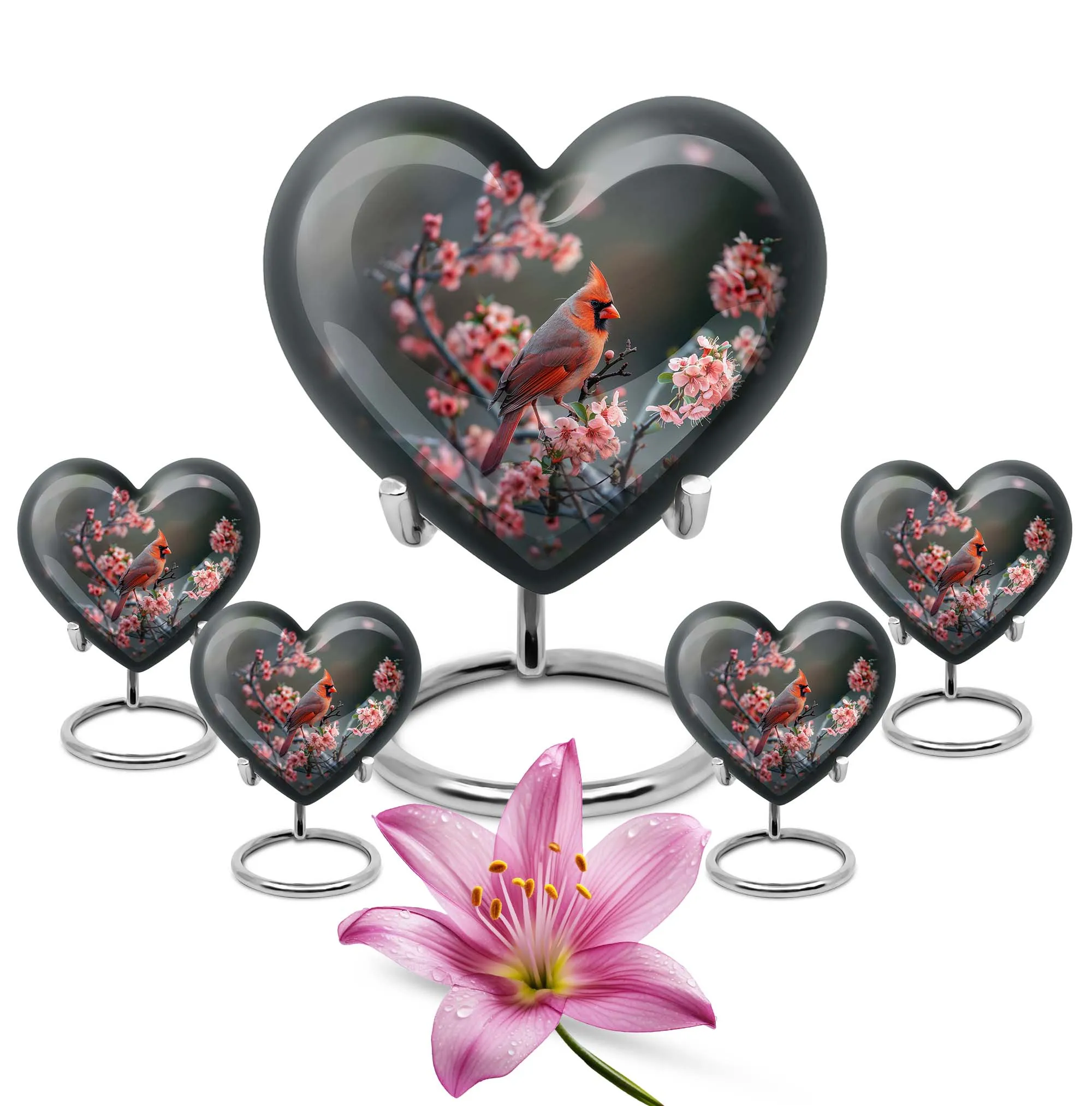 Cardinal Bird Emotion Keeper: Tribute Urn for Memories