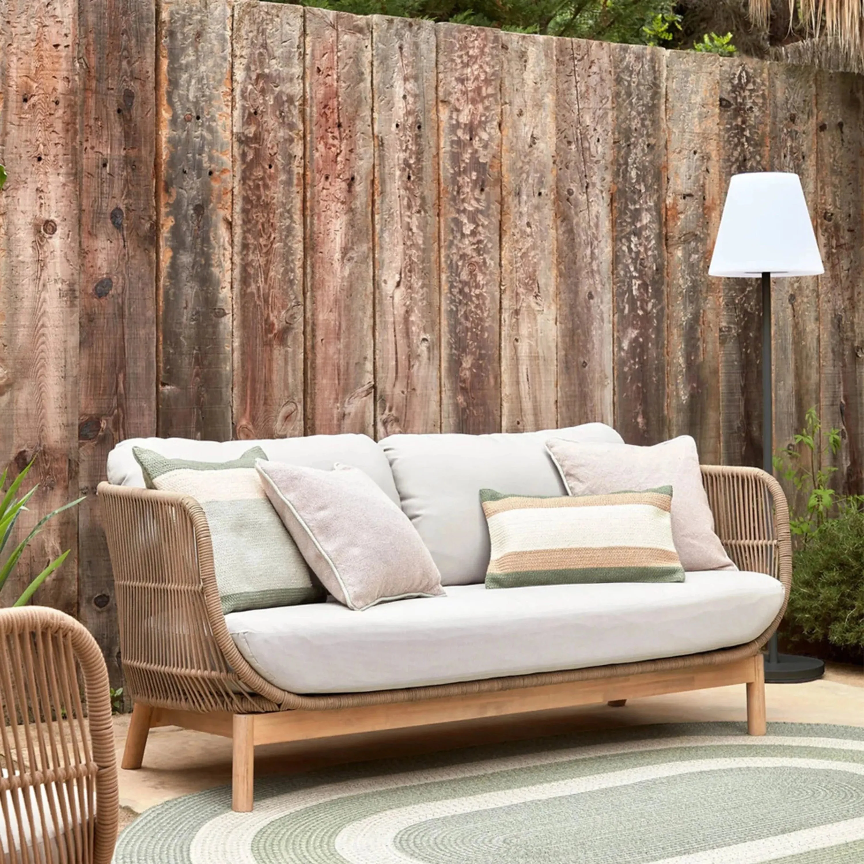 Catalina Outdoor 3 Seater Sofa - Beige