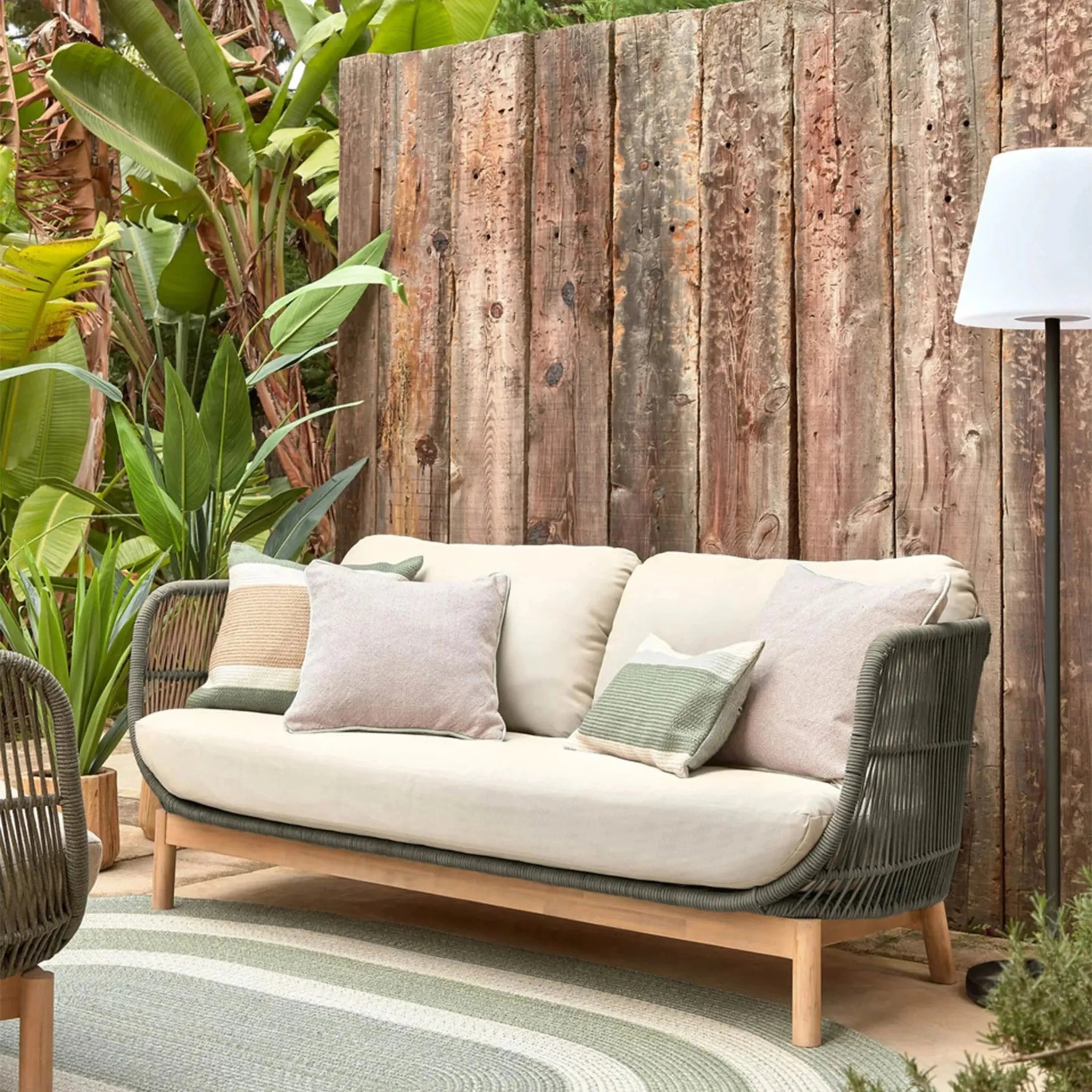 Catalina Outdoor 3 seater Sofa - Green