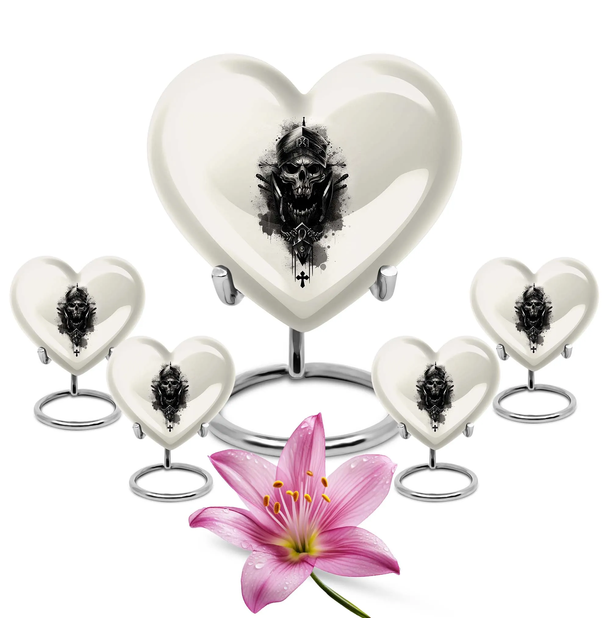 Catholic Urn: Uniquely Crafted Women's Adult Cremation Ensemble