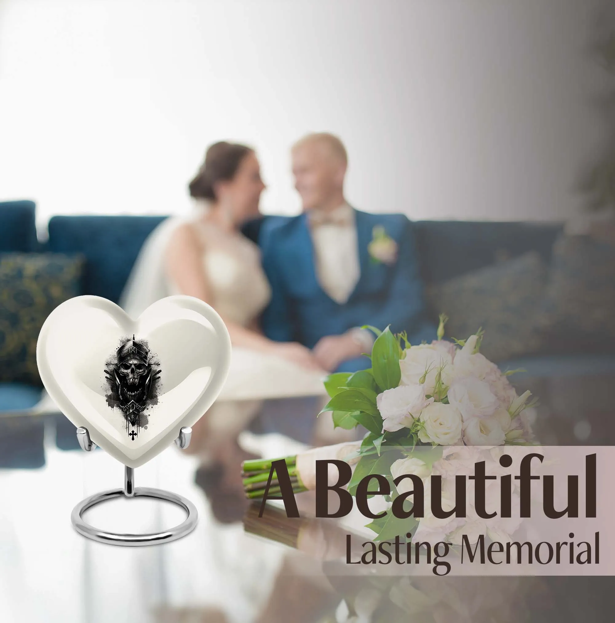 Catholic Urn: Uniquely Crafted Women's Adult Cremation Ensemble