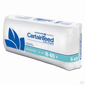 CERTAINTEED R40 x 24" Fiberglass Insulation, covers 40.0 sq. ft.