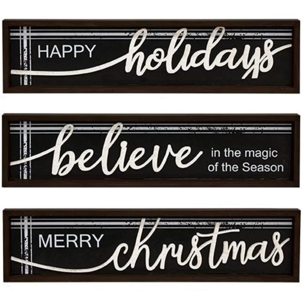 *Christmas Frame Black & White 3 Asstd.