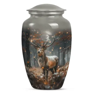 Classic Deer Urn: Memorial Cremation with Personalized