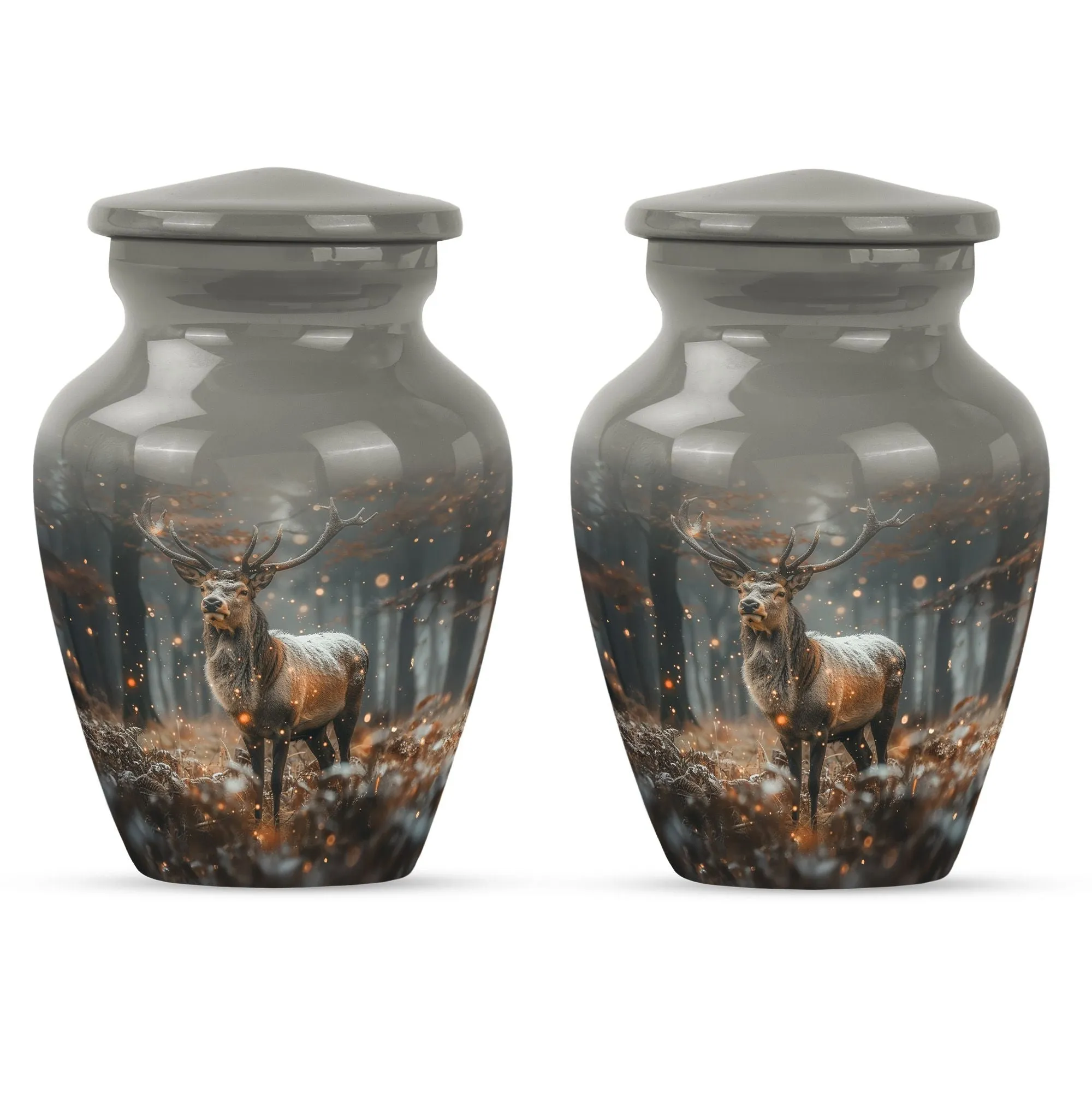 Classic Deer Urn: Memorial Cremation with Personalized