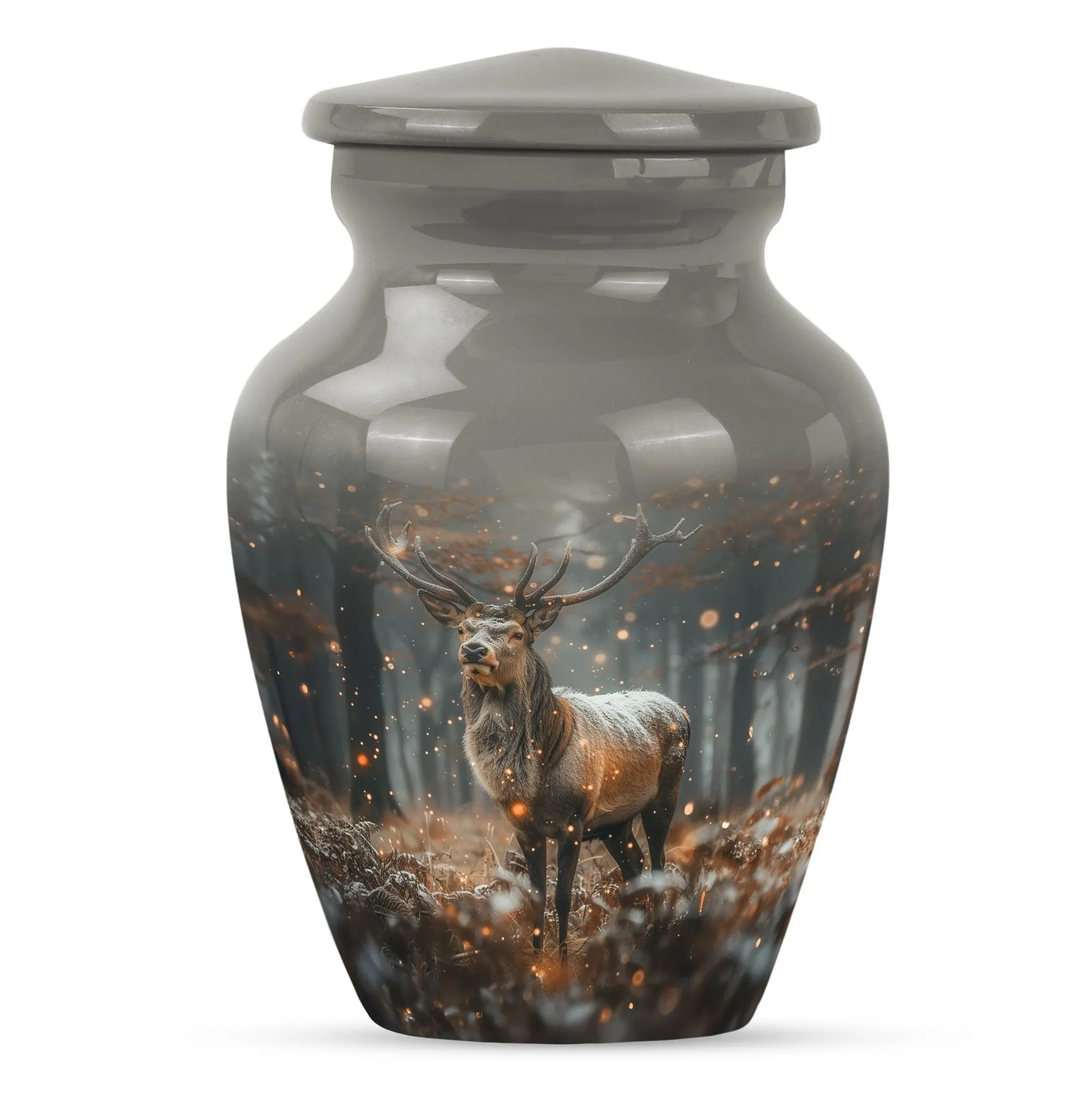 Classic Deer Urn: Memorial Cremation with Personalized
