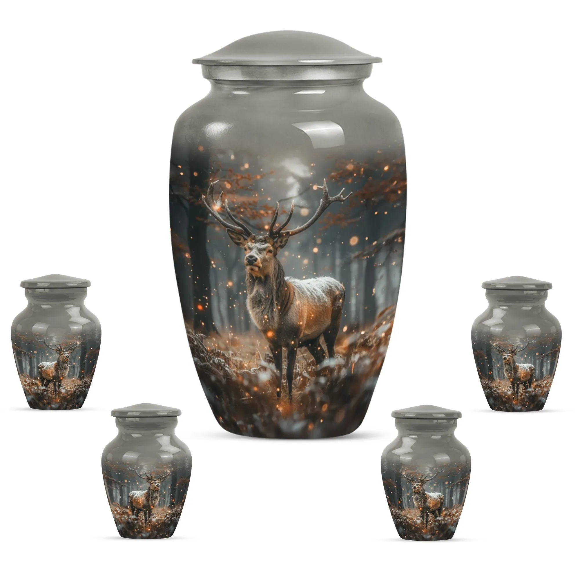 Classic Deer Urn: Memorial Cremation with Personalized