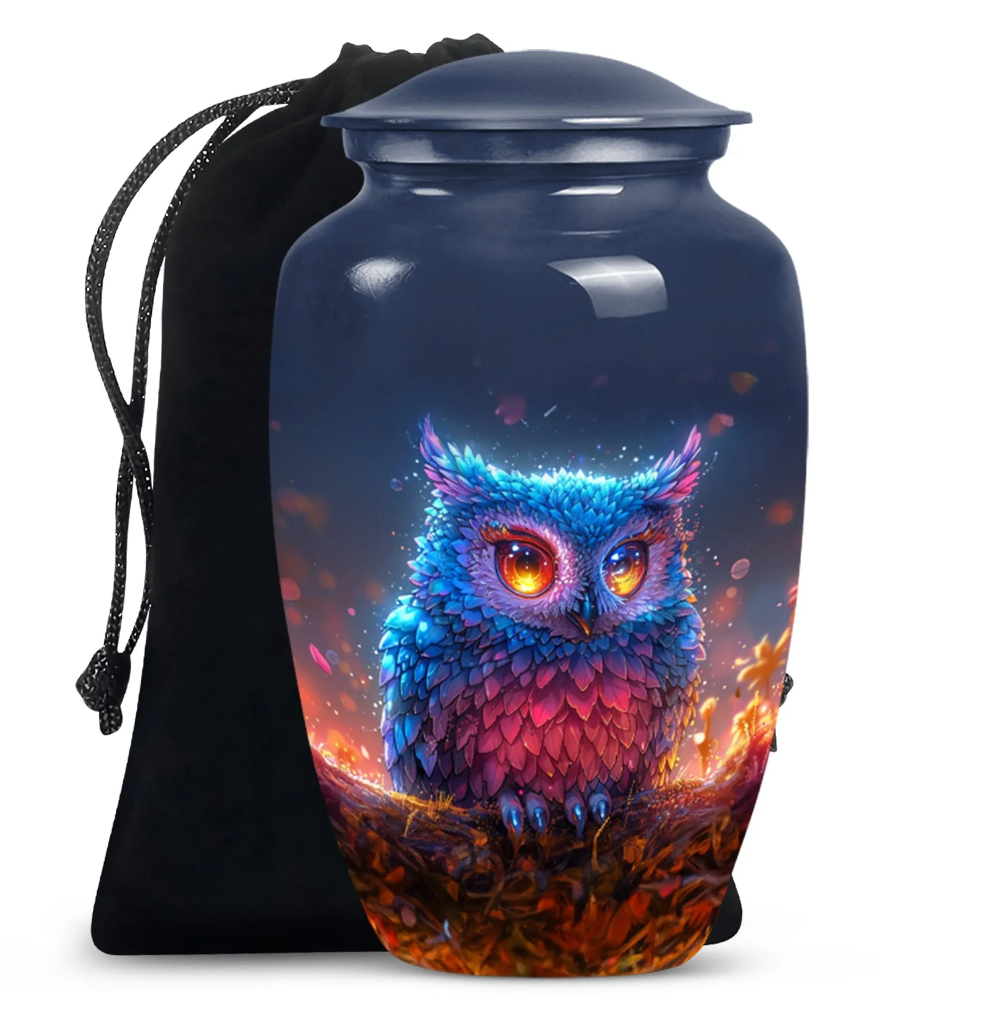 Classic Owl Ornamental Keepsake - Cremation Urn for Adults